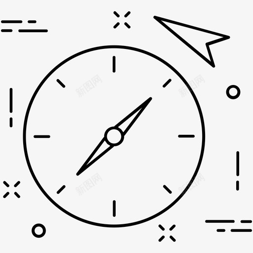 罗盘基点定向工具图标svg_新图网 https://ixintu.com gps 其他图标2 基点 定向工具 导航 罗盘
