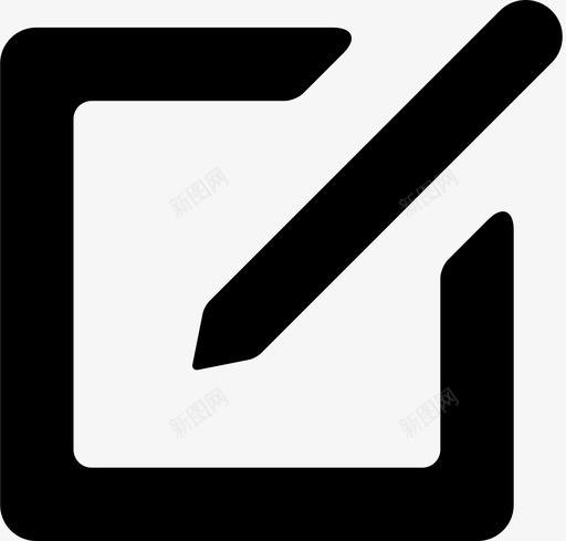 撰写编辑新建图标svg_新图网 https://ixintu.com 便笺 制作图标 帖子 撰写 新建 编辑 铅笔