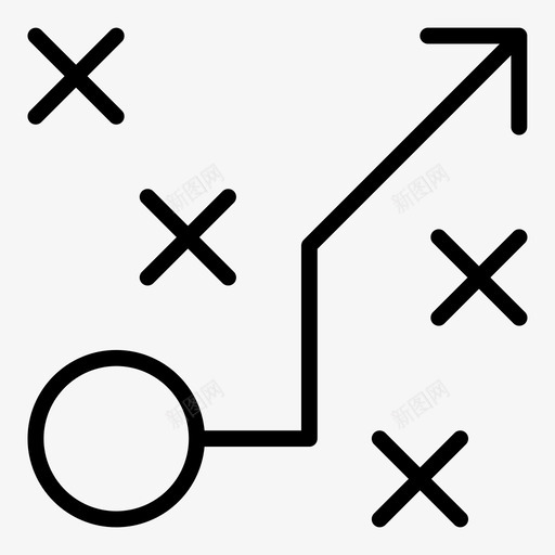 战略计划路线图标svg_新图网 https://ixintu.com 地图导航大纲 战术 战略 方案 计划 路线