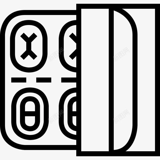 盒子里的药药包图标svg_新图网 https://ixintu.com 包 恶心的药 盒子里的药 药