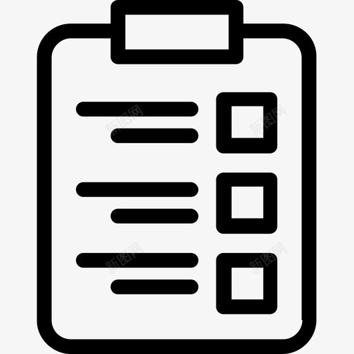 任务议程剪贴板图标svg_新图网 https://ixintu.com 业务图标 任务 列表 剪贴板 备忘录 议程