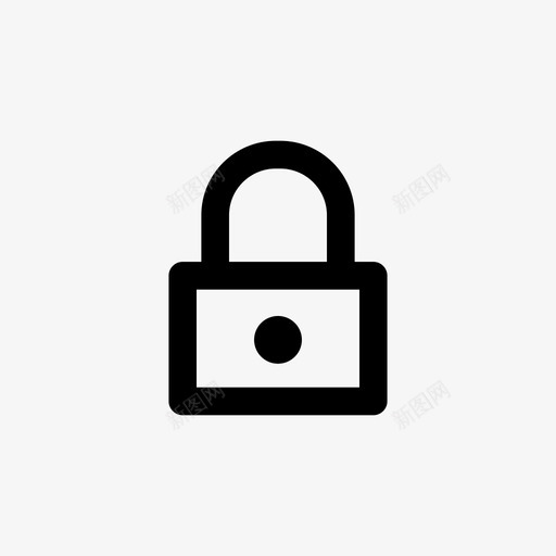 锁定私有保护图标svg_新图网 https://ixintu.com 保护 安全 私有 网络图标集 锁定