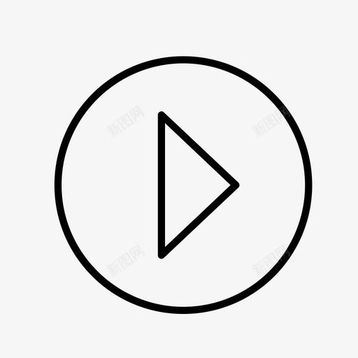 播放按钮数字网络元素图标svg_新图网 https://ixintu.com 播放按钮 数字设计 网站元素 网络元素