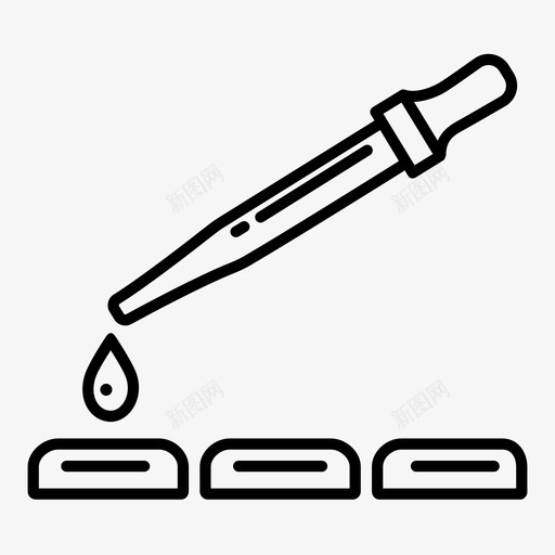 测试血液滴管图标svg_新图网 https://ixintu.com 医用 吸管 测试 滴管 血液