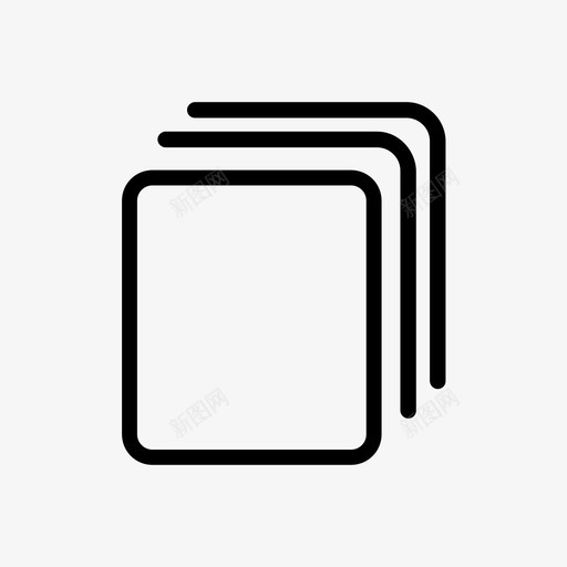页数文件笔记图标svg_新图网 https://ixintu.com 报告 文件 笔记 页数
