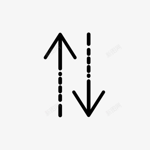 排序箭头垂直箭头图标svg_新图网 https://ixintu.com 垂直箭头 排序箭头