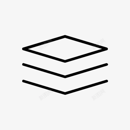 图层集合文件图标svg_新图网 https://ixintu.com 办公室 图层 堆叠 堆栈 文件 集合