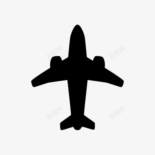 飞机机场飞行图标svg_新图网 https://ixintu.com 机场 运输 飞机 飞行