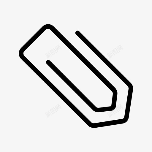 采购产品回形针回形针办公室图标svg_新图网 https://ixintu.com 办公室 办公用品 回形针 文具 跳转夹子 采购产品回形针 金属夹子
