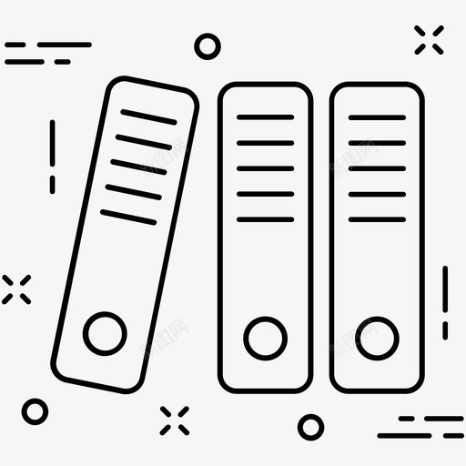 文件夹档案文件图标svg_新图网 https://ixintu.com 办公文件 文件 文件夹 文件架 杂项图标2 档案
