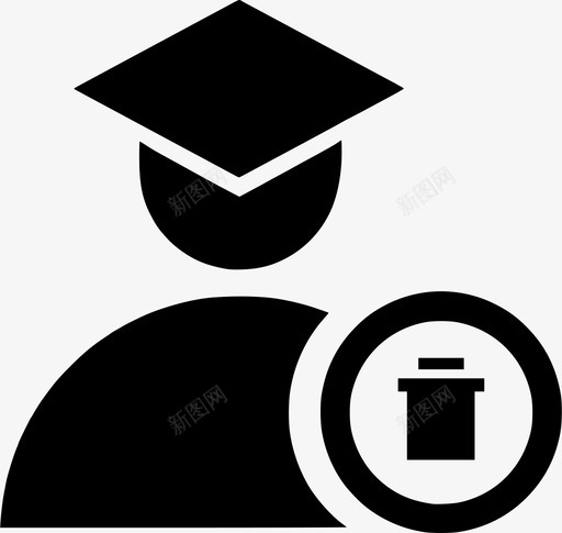 学生垃圾桶学生删除学生圈图标svg_新图网 https://ixintu.com 学生删除 学生圈 学生垃圾桶