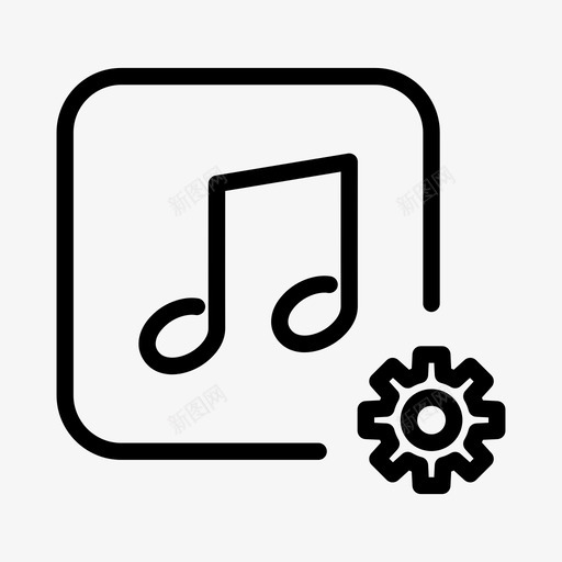 音乐设置歌曲音乐选项图标svg_新图网 https://ixintu.com 歌曲 铃声选项 音乐设置 音乐选项