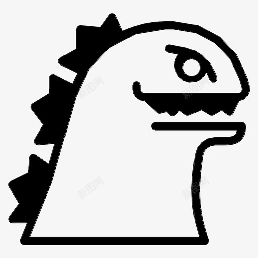 哥斯拉生物怪物图标svg_新图网 https://ixintu.com 哥斯拉 怪物 生物 电影 电影和电影雕文