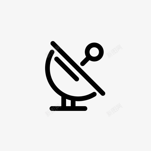 卫星天线通信连接图标svg_新图网 https://ixintu.com 卫星天线 新的各种图标 连接 通信