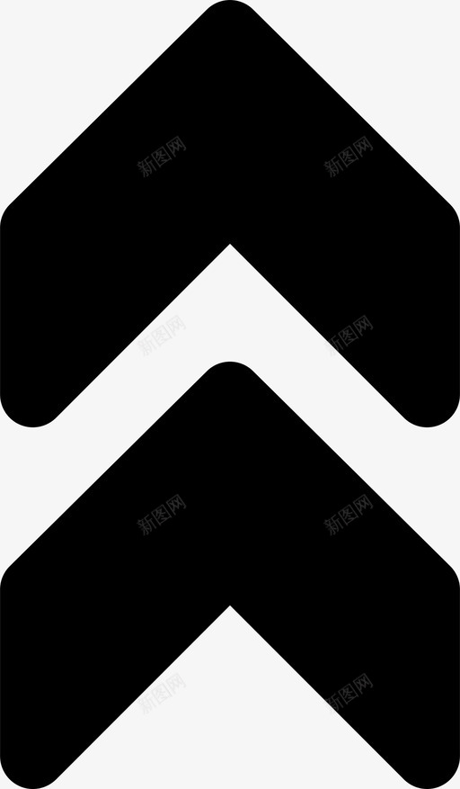 双上箭头方向图标svg_新图网 https://ixintu.com smashicons箭头md实心 双上 方向 箭头