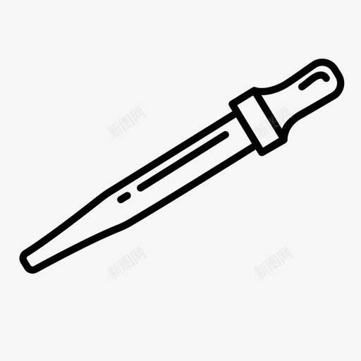 吸管滴管药管图标svg_新图网 https://ixintu.com 医用滴管 吸管 滴管 药管