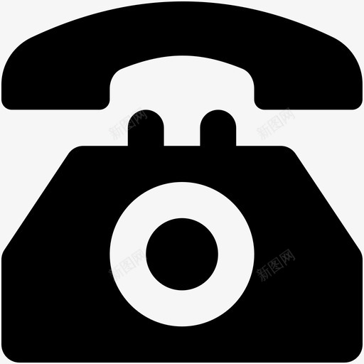 电话联系我们座机图标svg_新图网 https://ixintu.com 复古电话 座机 电话 网页和用户界面字体图标 联系我们