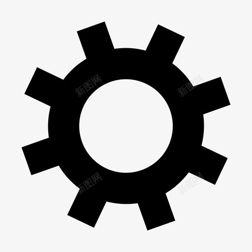 设置齿轮标志图标svg_新图网 https://ixintu.com 标志 设置 齿轮