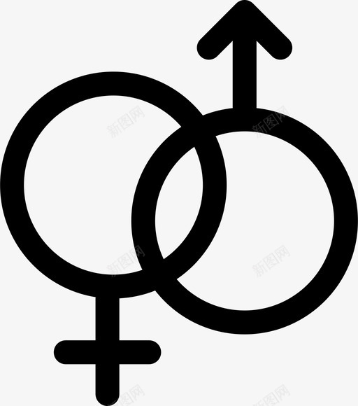 异性恋女的男的图标svg_新图网 https://ixintu.com 可爱的 女的 异性恋 男的