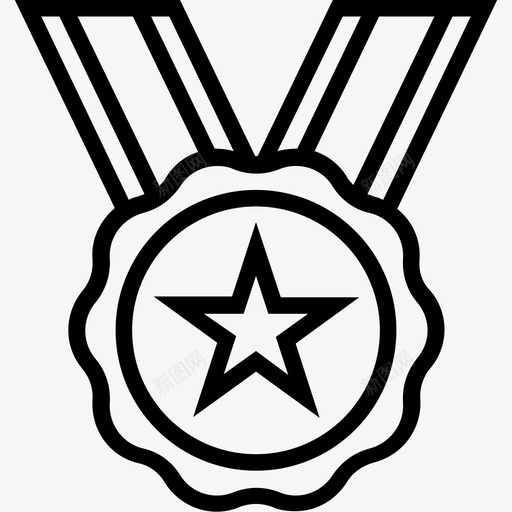 明星奖章成就职位奖章图标svg_新图网 https://ixintu.com 奖品 成就 明星奖章 职位奖章 运动会