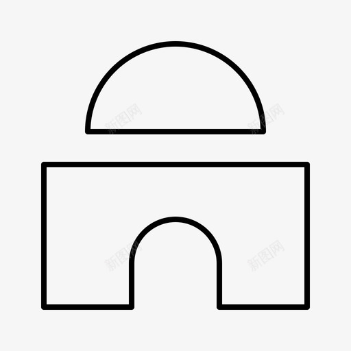 寺庙城市位置图标svg_新图网 https://ixintu.com 位置 地图 城市 城镇 寺庙