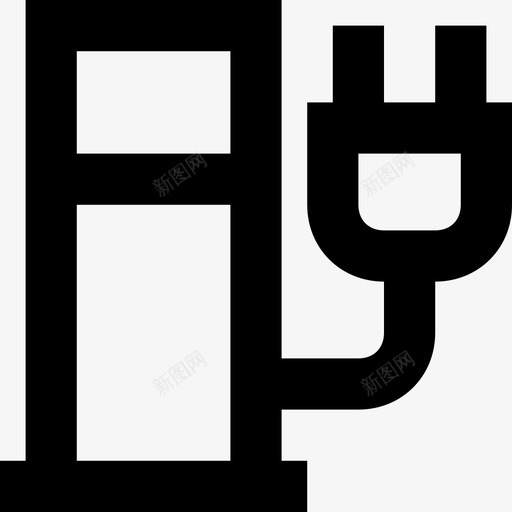 插头电气插件图标svg_新图网 https://ixintu.com 插件 插头 电气 电源插头 线路基本图标集1
