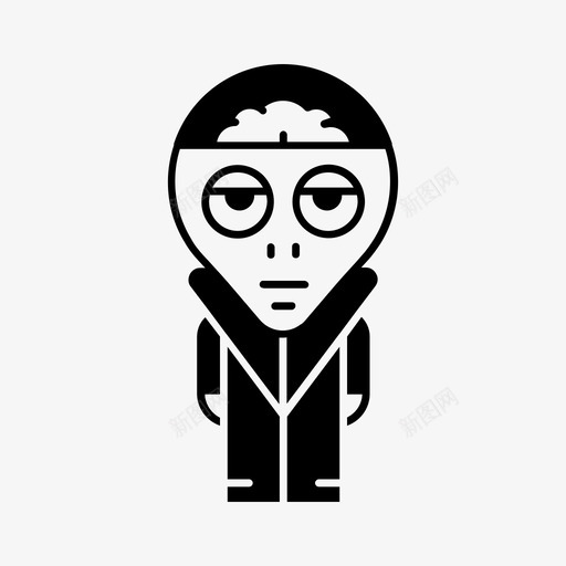 外星人怪物超级大脑图标svg_新图网 https://ixintu.com 外星人 怪物 怪物和机器人 超级大脑