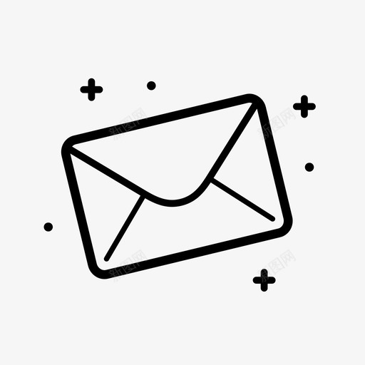邮件圣诞节信件图标svg_新图网 https://ixintu.com 信件 圣诞老人 圣诞节 邮件