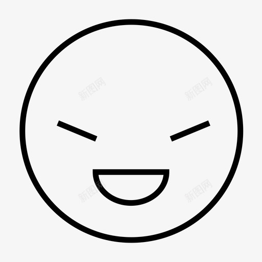 表情符号节拍欺骗图标svg_新图网 https://ixintu.com 情感细线图标集 棘手 欺骗 结束 节拍 表情符号
