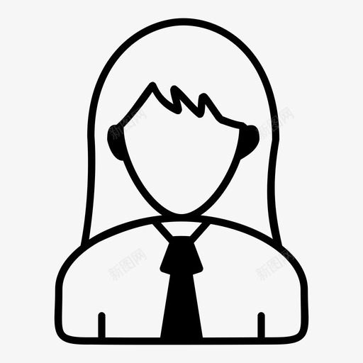 女孩美女脸图标svg_新图网 https://ixintu.com 女人 女孩 用户 经理 美女 脸