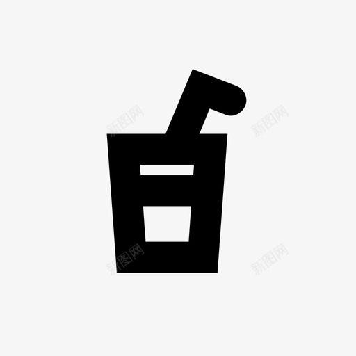 苏打水饮料新鲜图标svg_新图网 https://ixintu.com 提神 新鲜 果汁 柠檬水 苏打水 食物相关的极简图标集 饮料