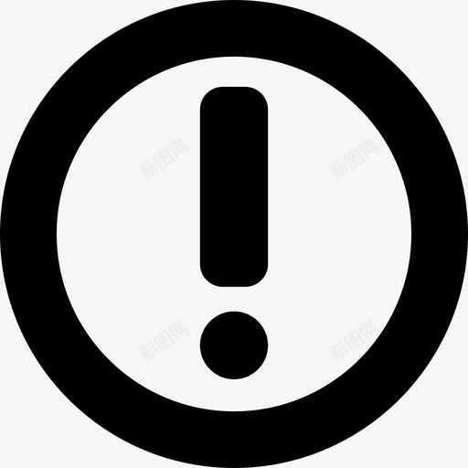感叹号在一个圆圈标志界面和网页图标svg_新图网 https://ixintu.com 感叹号在一个圆圈 标志 界面和网页