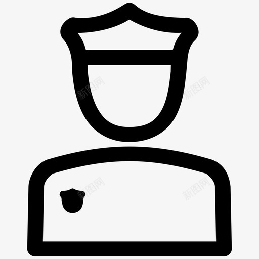警察警官警卫图标svg_新图网 https://ixintu.com 警卫 警官 警察 警察局 警察部队