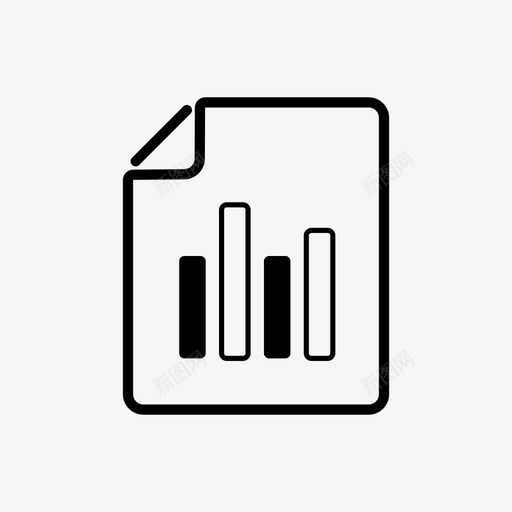 条形图列比较图标svg_新图网 https://ixintu.com 列 图形 图表 对比 条形图 比较