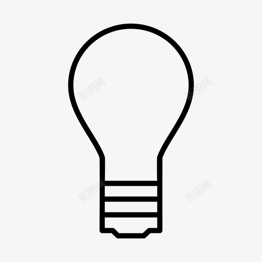 灯泡按钮主意图标svg_新图网 https://ixintu.com 主意 按钮 灯泡