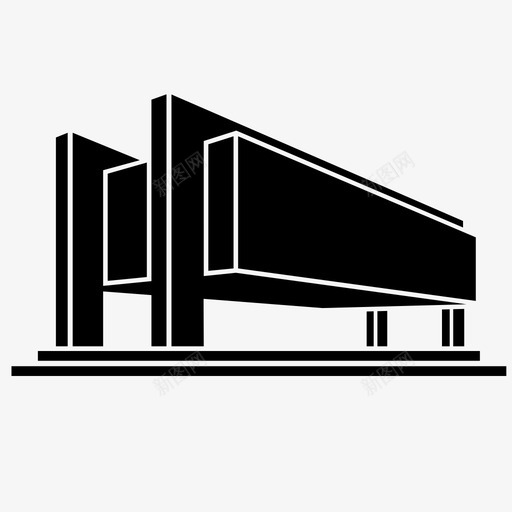 艺术博物馆巴西圣保罗图标svg_新图网 https://ixintu.com 圣保罗 巴西 艺术博物馆