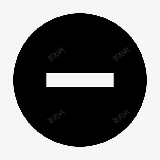 减号计算删除图标svg_新图网 https://ixintu.com 减号 删除 数学 网络图标 计算