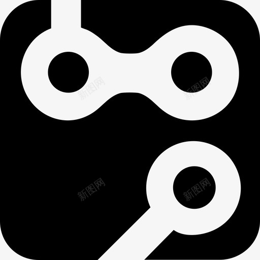 带圆和线界面和网络的计算机方形按钮符号图标svg_新图网 https://ixintu.com 带圆和线 界面和网络的计算机方形按钮符号
