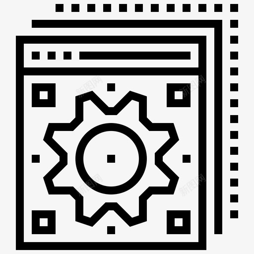 开发齿轮图标svg_新图网 https://ixintu.com 开发 网页 网页设计和开发 设计 选项 齿轮
