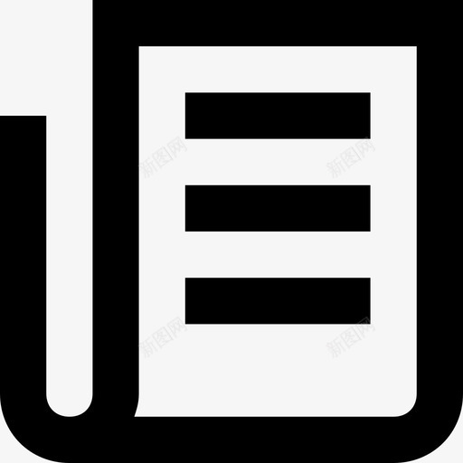 报纸媒体新闻文章图标svg_新图网 https://ixintu.com 一套线要素图标2 媒体 报纸 新闻博客 新闻文章