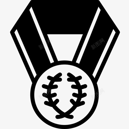 冠军奖章运动胜利图标svg_新图网 https://ixintu.com 优胜者 冠军奖章 美味运动奖牌样式1字形 胜利 运动