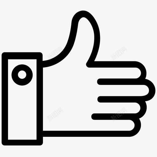 竖起大拇指做手势像图标svg_新图网 https://ixintu.com 做得好 做手势 像 夏天和旅行平滑线图标 好 竖起大拇指