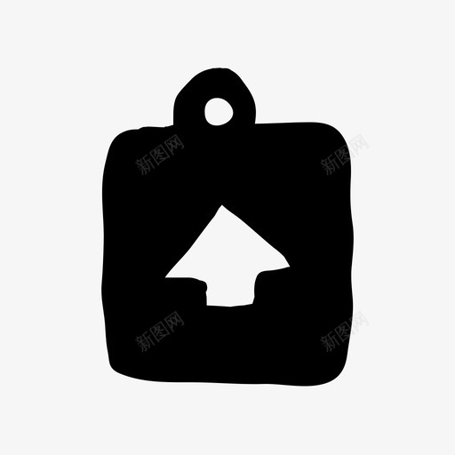 剪贴板箭头向上手绘手绘材料标图标svg_新图网 https://ixintu.com 剪贴板箭头向上 手绘 手绘材料设计图标