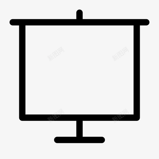 投影屏幕显示屏画架图标svg_新图网 https://ixintu.com 主题演讲 投影屏幕 显示屏 电影 电影屏幕 画架 瘦男人