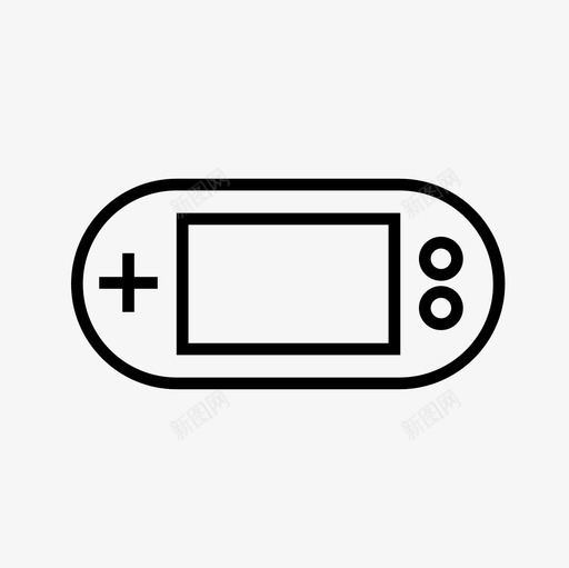 psp设备手持游戏机图标svg_新图网 https://ixintu.com playstation psp 手持游戏机 设备 设备细线图标集