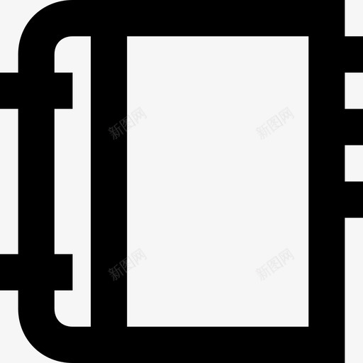 日记备忘录笔记本图标svg_新图网 https://ixintu.com 一套线要素图标 书写板 备忘录 日记 笔记本 记事本