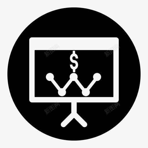 商业策略分析财务图标svg_新图网 https://ixintu.com 分析 商业策略 演示 财务 资金