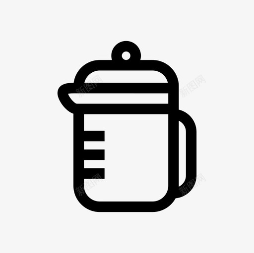 咖啡壶咖啡轮廓图标集svg_新图网 https://ixintu.com 咖啡壶 咖啡轮廓图标集