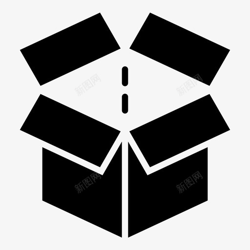 箱纸板箱交货箱图标svg_新图网 https://ixintu.com 交货箱 包装 箱 纸板箱 装运箱