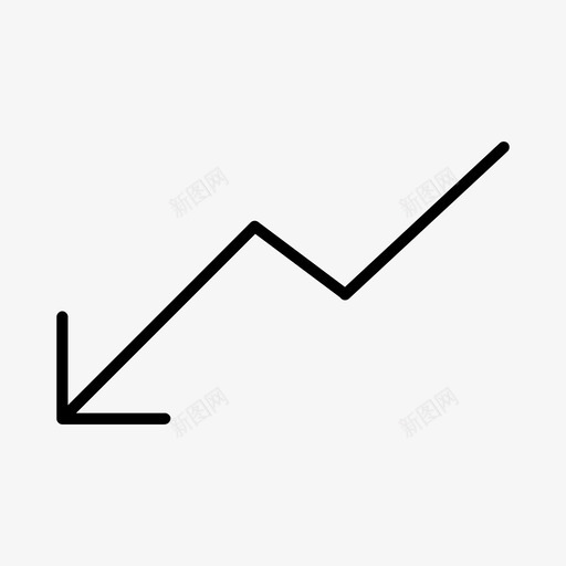 下降趋势增加收入增加销售额图标svg_新图网 https://ixintu.com 下降趋势 增加业务 增加收入 增加销售额